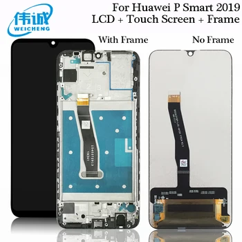 Sākotnējā Pārbaudīta LCD Huawei P Smart 2019 LCD Ar Rāmi LCD Ekrāns P Smart 2019 LCD Ekrāns POT-LX1 L21 LX3