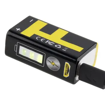 TrustFire 550mAh 9V Baterija, USB Lādējamu Litija Bateriju ar Drošības Vārsts, LED Indikators Multimetrs Mikrofons