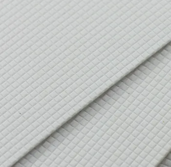ABS18 4gab ABS Stirola Plasticard Grīdas, Sienas ķieģeļu Lapa 215mm x 300mm Balts Architectual