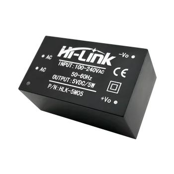 Bezmaksas piegāde 5gab/daudz HLK-5M05 220V 5V 5W AC DC izolētas smart power moduļa piegādes smart home IOT ierīces