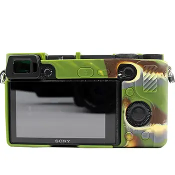 Gumijas, Silikona Aizsardzības Gadījumā Iestādei Vāku Soft kameras soma Sony Alpha A6400 A6300 Aizsargs Rāmim Ādas gadījumā