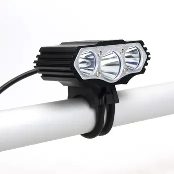 IPX-7 Ūdensizturīgs Velosipēds Gaismas 3xT6 LED Priekšējais Velo Lukturis Ar 4 Veidu Drošības Nakts Velo Lampas Riteņbraukšana, Kempings Zvejas