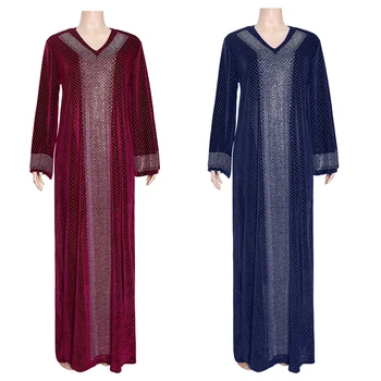 MD Musulmaņu Kimono Abaya Jaciņa Sievietēm Atvērt Abayas Melna Samta Kleita, Hijab Dubaija turku Kaftan Drēbes Plus Izmēra Marokas Boubou