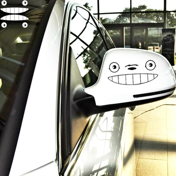 Volkrays 2 X Auto Piederumi Cute Karikatūra Totoro Atpakaļskata Uzlīmes & Decal Motociklu Klēpjdatoru Polo Toyota Skapis Ford Focus