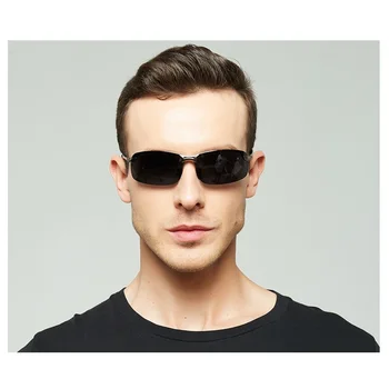 Jaunā Luksusa Polarizētās Saulesbrilles Vīriešiem Braukšanas Zvejas Pārgājieni, Saules Brilles Vīriešu Klasika Vintage Vīriešu Brilles Melnos Toņos UV400