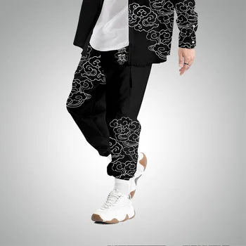 Streetwear Kravas Bikses Vīriešu Melns Gadījuma Kabatas Zaudēt Garas Bikses Hip Hop Bikses Lielajam 6XL