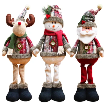 Ziemassvētku Piekārtiem Rotājumi Santa Claus, Sniegavīrs Elk Lelle Ziemassvētku Eglītes Rotājumi Ziemassvētku rotājums Mājās, Jaunais Gads, Dāvanas Navidad