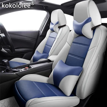 Kokololee Custom Ādas automašīnas sēdekļa vāku AUDI A3 A4 A6 Q3 Q5 Q7 A1 A5 A7 A8 TT R8 Automašīnu Sēdekļu Pārvalki automašīnu sēdekļu aizsargātu