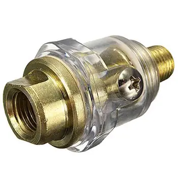 1/4 Collu BSP Mini-Line Oiler Pneimatisko Instrumentu un Gaisa Kompresoru Caurules（2gab）