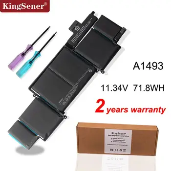 KingSener 11.34 V 6300mAh A1493 Klēpjdatoru Akumulatoru vai Apple Macbook Pro Retina13 COLLU A1502 (2013. Gads. Gads) Bezmaksas Skrūvgriezi