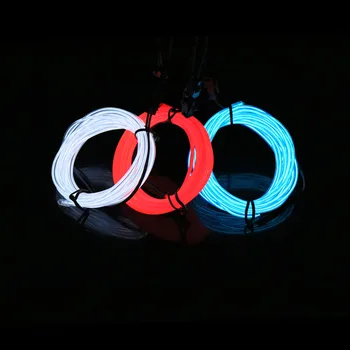 10 Krāsas Izvēlieties 5M 5V USB Neona Gaismas, Deju Grupa Auto Dekori Gaismas Neona lampas Elastīgu EL trose Cauruļu Ūdensizturīgs