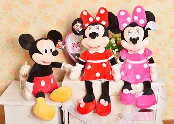 Jaunas Ielidošanas Disney Cartoon Plīša Pildījumu Rotaļlieta Mickey Minnie Mouse Plīša Lelle Disney Plīša Rotaļlieta Bērniem, Dzimšanas diena Dāvanas