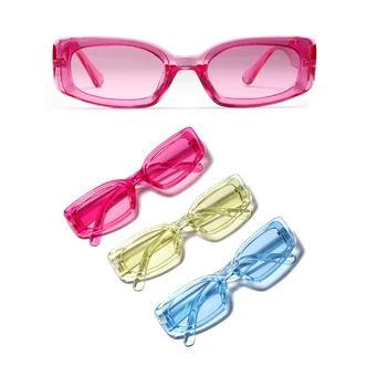 Peekaboo candy krāsas saulesbrilles sievietēm, taisnstūra, kvadrātveida 2019 rozā, zaļš, zils, caurspīdīgs, saules brilles sievietēm retro melns