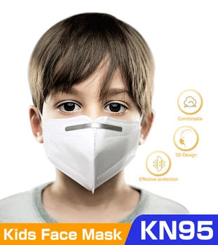 Zēni Meitenes Bērniem KN95 nepievelk putekļus Anti-miglas Un Elpojošs Sejas Maskas Filtrācijas Mazulis FFP2 Mutes Maskas Atkārtoti Muti Purns
