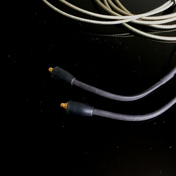 Sudraba Pārklājumu Audio Kabelis AR MIC, Par JVC HA-FW01 HA-FW02 FD02 FD01 FW10000 HA-fx850 HA-fx1200 FX1100 FW001 FW002 austiņas