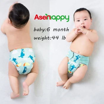 Asenappy AIO Baby Auduma Autiņbiksīšu Bambusa Ielikt Autiņu,3-36 Mēnešiem Bērnu Izmantošanu,Vairumtirdzniecības AIO Autiņi Kokogles Microfleece Atkārtoti
