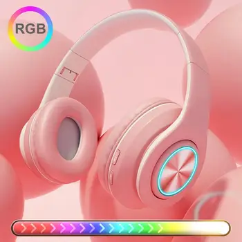 Profesionālās RGB gaismas Vadu Austiņas Austiņas Led Jaunās Spēļu Austiņas 3.5 mm Over-Ear Austiņu Mikrofons/PC/PS4 dropship