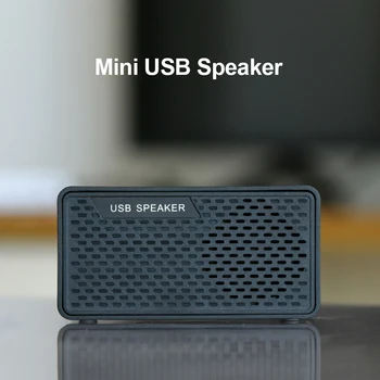 Mini Portatīvo 3W USB Skaļrunis Dual Skaļruņi Augstas Precizitātes Skaidrs, Binaural Skaņas Ar 1.1 m Kabeli Pc Klēpjdators