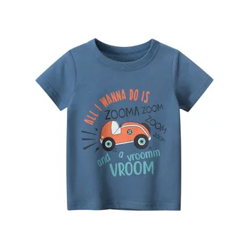 Vasarā Jauni Ir 2021. Gads Karikatūra Auto Modelis 4 Stilu, Krāsu Izvēles Baby Zēni Meitenes Īsām Piedurknēm T-krekls