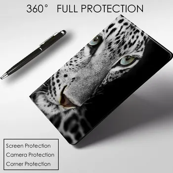 Atdzist Savvaļas Dzīvnieki, Tīģeri, Lauvu, Vilku PU Ādas Smart Case Cover For iPad Gaisa 234 9.7