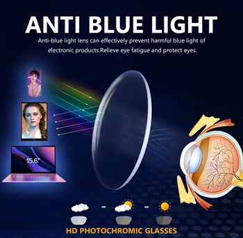 JAUNU Blue Ray Blue Ray, Datoru Brilles Vīriešiem Photochromic Ekrāna Starojumu Eyewear Zīmola Dizaina Birojs Spēļu Zilā Gaisma Ieplests UV Bloķēšana