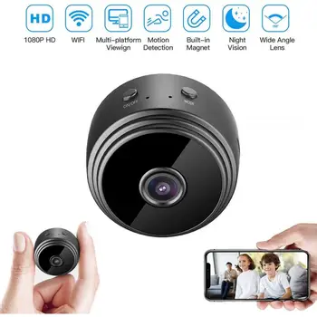 Mini Mājas Drošības Kameru A9 1080P HD WiFi IS Nakts Redzamības Videokameru Turētājs Phone Contron IP Kameras Home Security