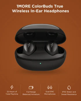 1MORE ColorBuds ESS6001T TWS Ātra Uzlāde Bezvadu In-Ear Austiņas Atbalsta APTX AAC Ar MIC+Uzlādes Lodziņā Telefoniem