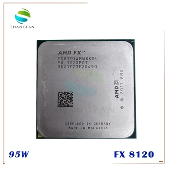 AMD FX-Series FX-8120 FX 8120 3.1 GHz Astoņu Kodolu PROCESORS Procesors 95W FX8120 FD8120WMW8KGU Socket AM3+