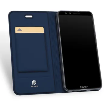 Stikla plēves dāvanu) Huawei Honor 9 Lite Gadījumā Luksusa PU Leather Flip Maciņš, Lietu Vāku, Uz Huawei Honor 9 Lite 9Lite Stāvēt Coque