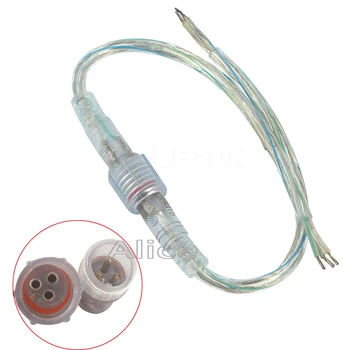 2 Pin 3 Pin 4 polu Ūdensizturīgs Kabeļu Pārredzamu LED savienotājs Vīrietis Sieviete Spraudni, Lai Viena Krāsa/RGB LED Strip Gaismas