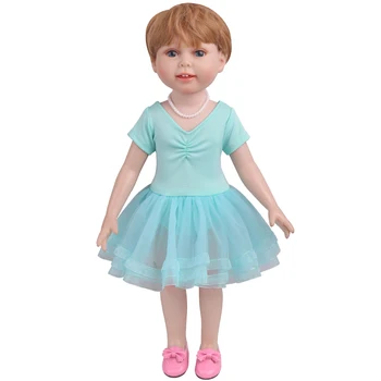 18 collu Meitenes, lelle Baleta kleitu burbulis svārki Amerikāņu jaundzimušo apģērbs, Bērnu rotaļlietas fit 43 cm bērnu lelles c767