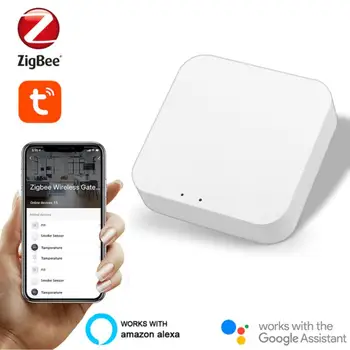 Tuya ZigBee Smart Hub Bezvadu/Vadu Gateway Bridge App Balss Tālvadības Pults Darbojas Ar Alexa, Google Home Palīgs Moduļi