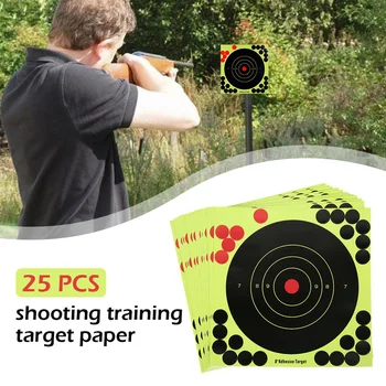 25pcs Mērķis Mērķus, Uzlīmes, 8 Collu Murmināt Ziedu Šaut Mērķi Līmi Reaģētspēja Mērķis Šaut Mērķī Šaušanas Apmācības Daļa
