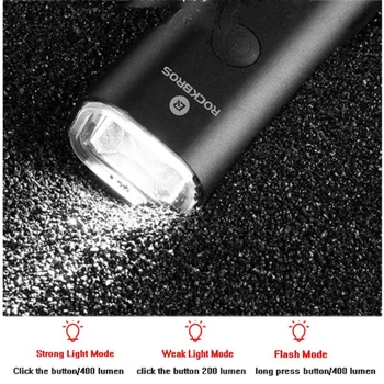 200/400 Lm Velosipēds Gaismas USB Uzlādējams LED Gaismas Lukturīti, Priekšējo Lukturu Gaismas Ūdensizturīgs Lukturis Droša Braukšana Iekārtas