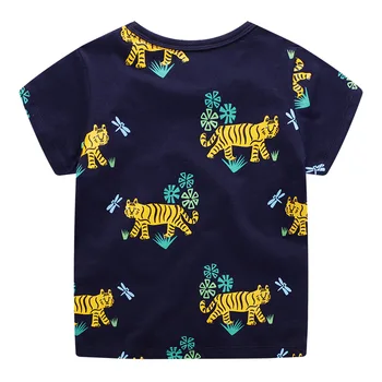 BINIDUCKLING Karikatūra Tiger Iespiesti Bērniem Zēnu Apģērbu Komplekts 2GAB Īstermiņa Piedurknēm T-Krekls+Šorti Apģērbs Bērniem Zēnu Apģērbi