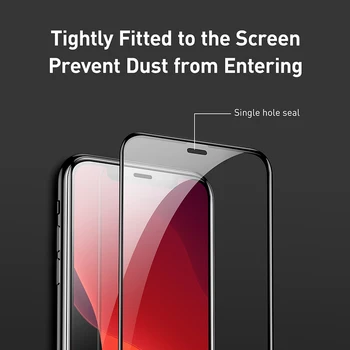 Baseus 0.3 mm Screen Protector For iPhone 11 11Pro MAX HD Rūdīts Stikls Pilns Pārklājums Aizsargājošu Stikla Caurspīdīga Stikla HD