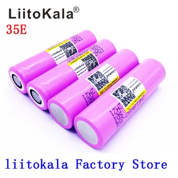 Liitokala 18650 3500mAh akumulatora 13A gāzizlādes INR18650-35E 18650 akumulatoru Li-ion 3.7 v rechargable Battery