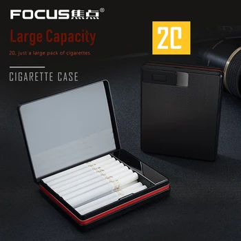 USB Elektronisko Cigarešu Aizdedzinātāja Auto Lielas Jaudas 20pcs Cigaretes Gadījumā Box Plazmas Loka Volframa Vieglāks Tabakas Turētājs Gadījumos
