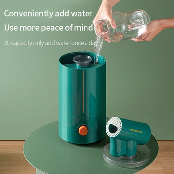 Inovatīva gaisa mitrinātāju, Dual Attīrīšanas Kratot Galvu Aromāta Izkliedētājs 3 m Spray Ultra-fine Ūdens Miglu, kas Piemērots Lielu Telpu