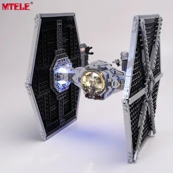 MTELE Zīmola LED Gaismas Up Komplekts Rotaļlieta Zvaigžņu karu Imperial TIE Fighter Compatile Ar 75211 (Nav iekļauts Modelis)