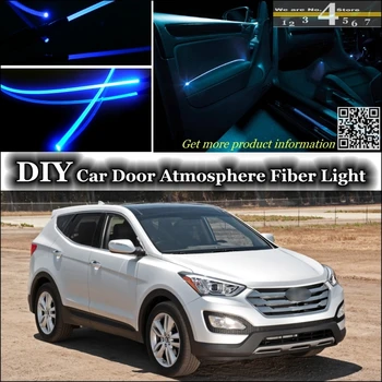 Interjera Apkārtējās Gaismas Regulēšana Atmosfēras Optisko Šķiedru Joslā Deg Hyundai Santa Fe Iekšpusē Durvju Paneļa apgaismojums Meklēšana