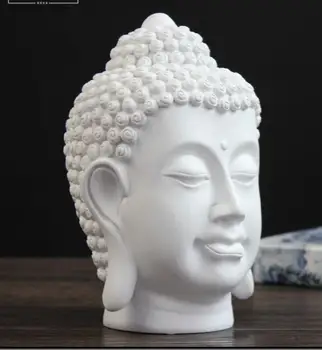 Ķīnas Budas galvas beadle interjera priekšmeti sveķu mājas apdare rokdarbu Dekoratīvās Statuja māksla, Skulptūru, Amatniecību