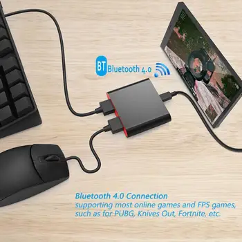 Ipega PG-9116 Mini Bluetooth Tastatūra, Pele Pārveidotāja Adapteris Spēle PUBG Kontrolieris Kursorsviru