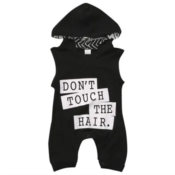 Vasaras 2017 Jaundzimušā Bērna Baby Zēnu Drēbes Kapuci Kokvilnas Touch Romper Jumpsuit Tērpiem