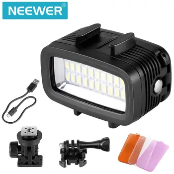 Neewer LED-20 20pcs Zemūdens 40m Niršanas Lampas Ūdensizturīgs LED Video Gaisma, DV Kamera Gopro Hero4 3. un citi Action Camera