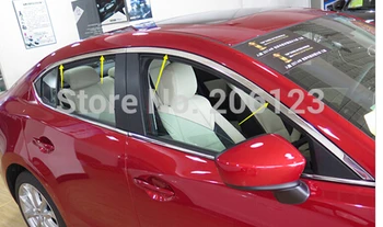 Augšējā Loga Rāmi, Vāku Apdare Priekš Mazda 3 Axela M3 2016 2017 2018 4door 5door 4 gab.