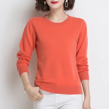 Džemperis plānas dāmas slim zemāko sieviešu krekls ar garām piedurknēm 2020 