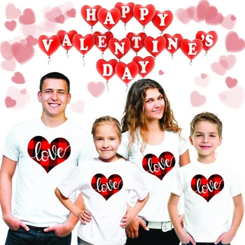 1gb Pleds Mīlestību Sirdī Drukāt Valentīna Ģimenes Mīlestību T Māmiņa, Tētis, Meita, Dēls Matching T Krekls Mamma, Tētis, Bērni, Tees Personu Valkāt