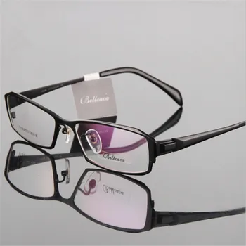 Vīriešu Titāna Briļļu Rāmis Pilna kadra Biznesa Recepšu Brilles Optiskās Brilles Vīriešiem Augstas klases Titāna plāksnes brilles