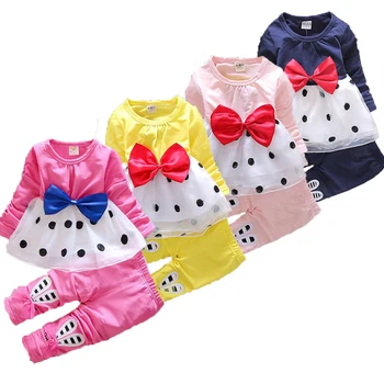 BibiCola gada Rudenī, Pavasarī Baby Meiteņu mežģīņu Kleita Drēbes, Uzstādīt Jaunu Toddler Meitenes Apģērbu Komplekts Infnat Baby Meitenes Tērps Bērniem Trucksuit